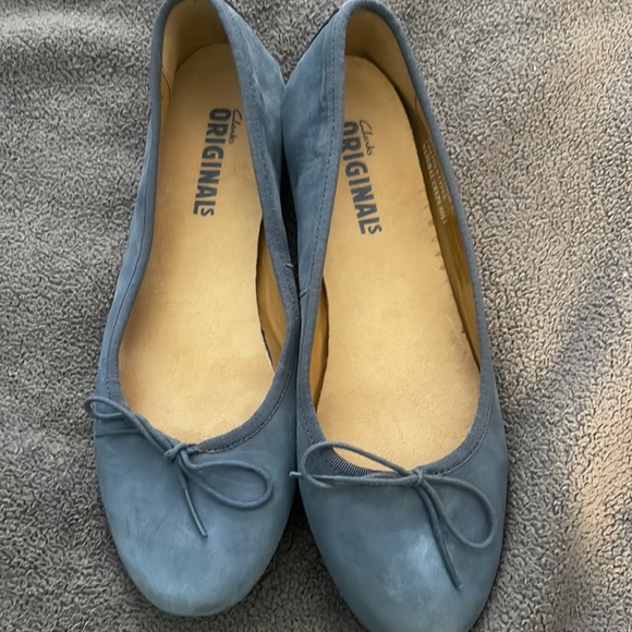 Clarks original wallabes size 11 blue sued leather - Picture 6 of 6